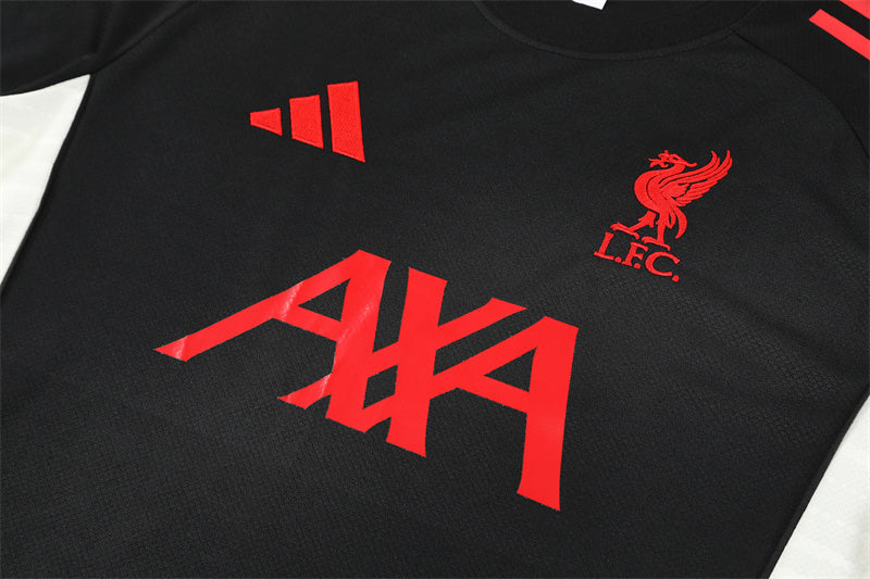 Kit Shirt + Shorts Liverpool Black/Red 25/26