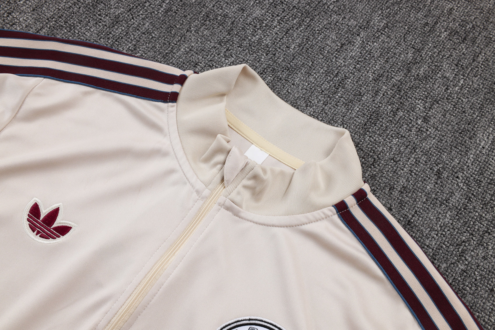 Ajax Beige/Red Tracksuit Half-Zip 25/26