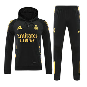 Real Madrid Hoodie Black 24/25
