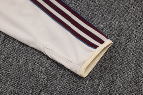Ajax Beige/Red Tracksuit Half-Zip 25/26