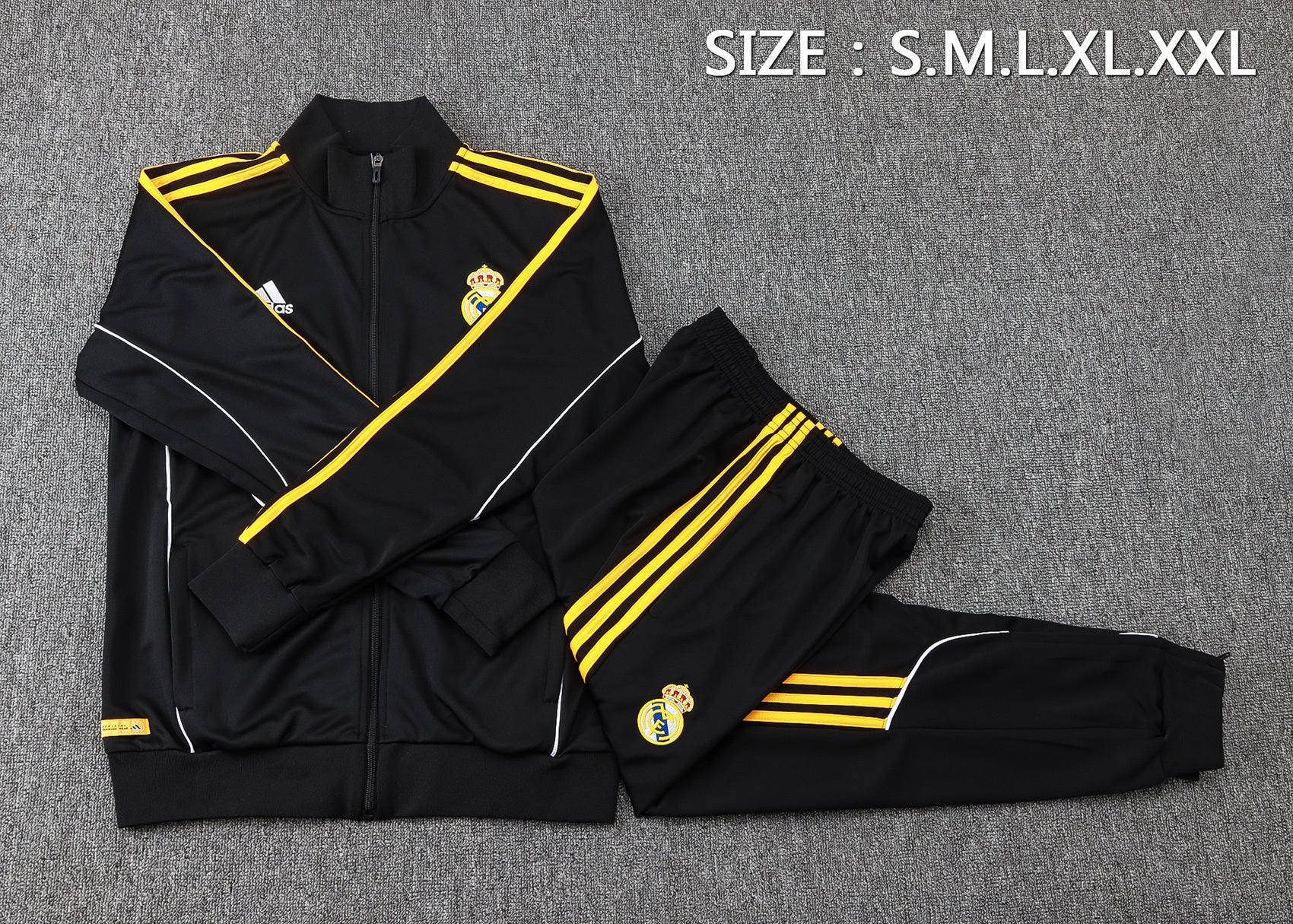 Real Madrid Black Tracksuit Full-Zip 25/26