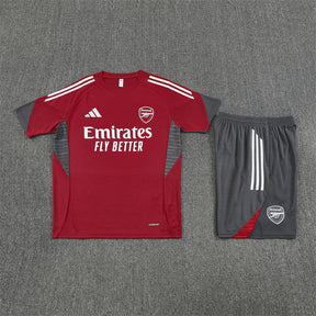 Tenue Arsenal rouge/gris 25/26 (maillot + short)
