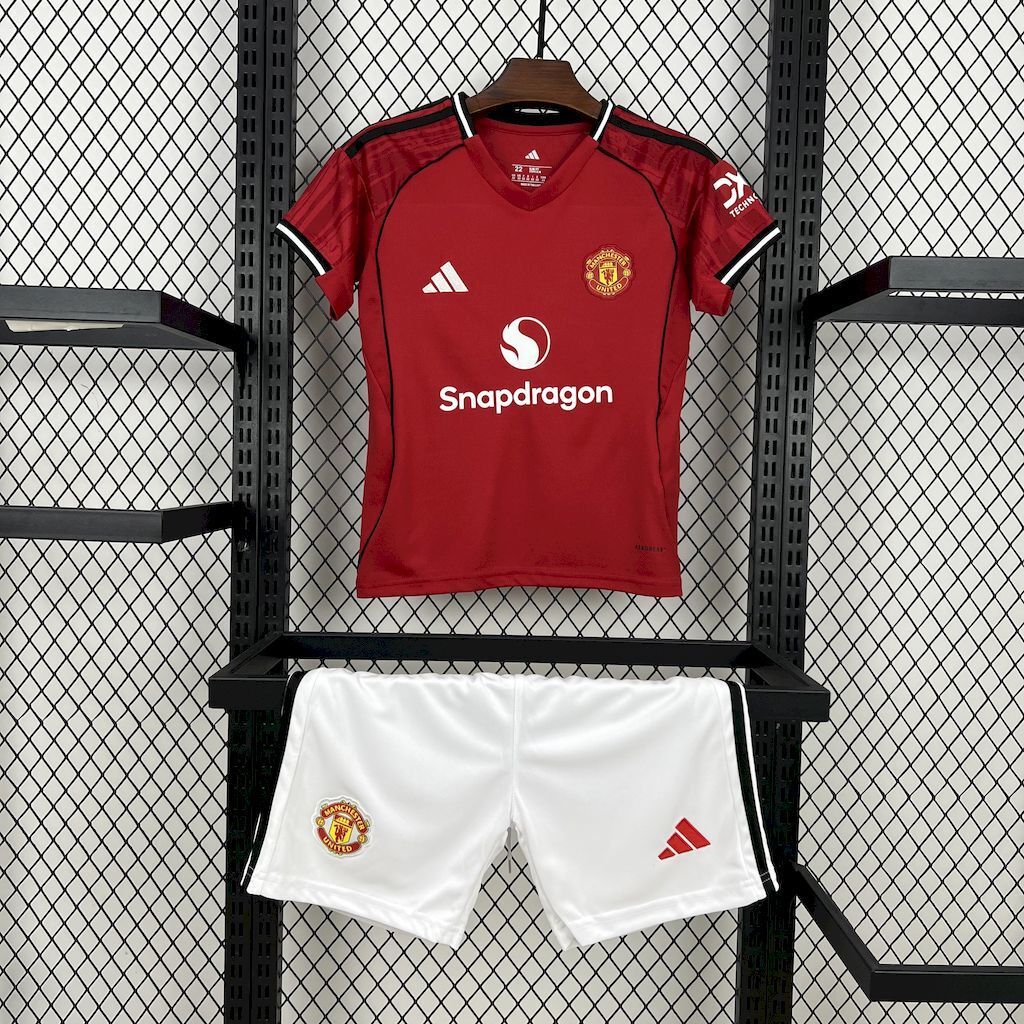 Manchester United Home 25/26 Kit Kids