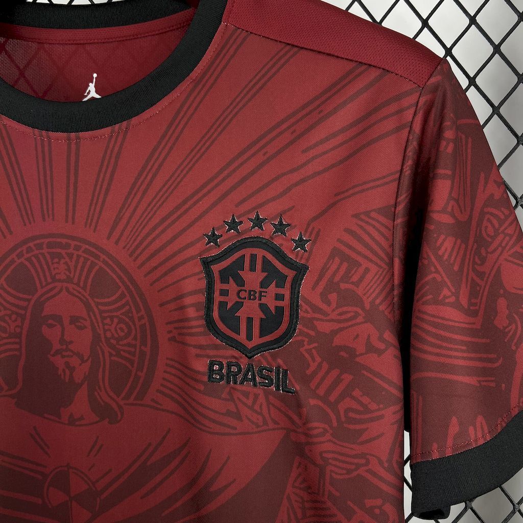 Brazil Christ the Redeemer Special Edition Red Jersey 2025