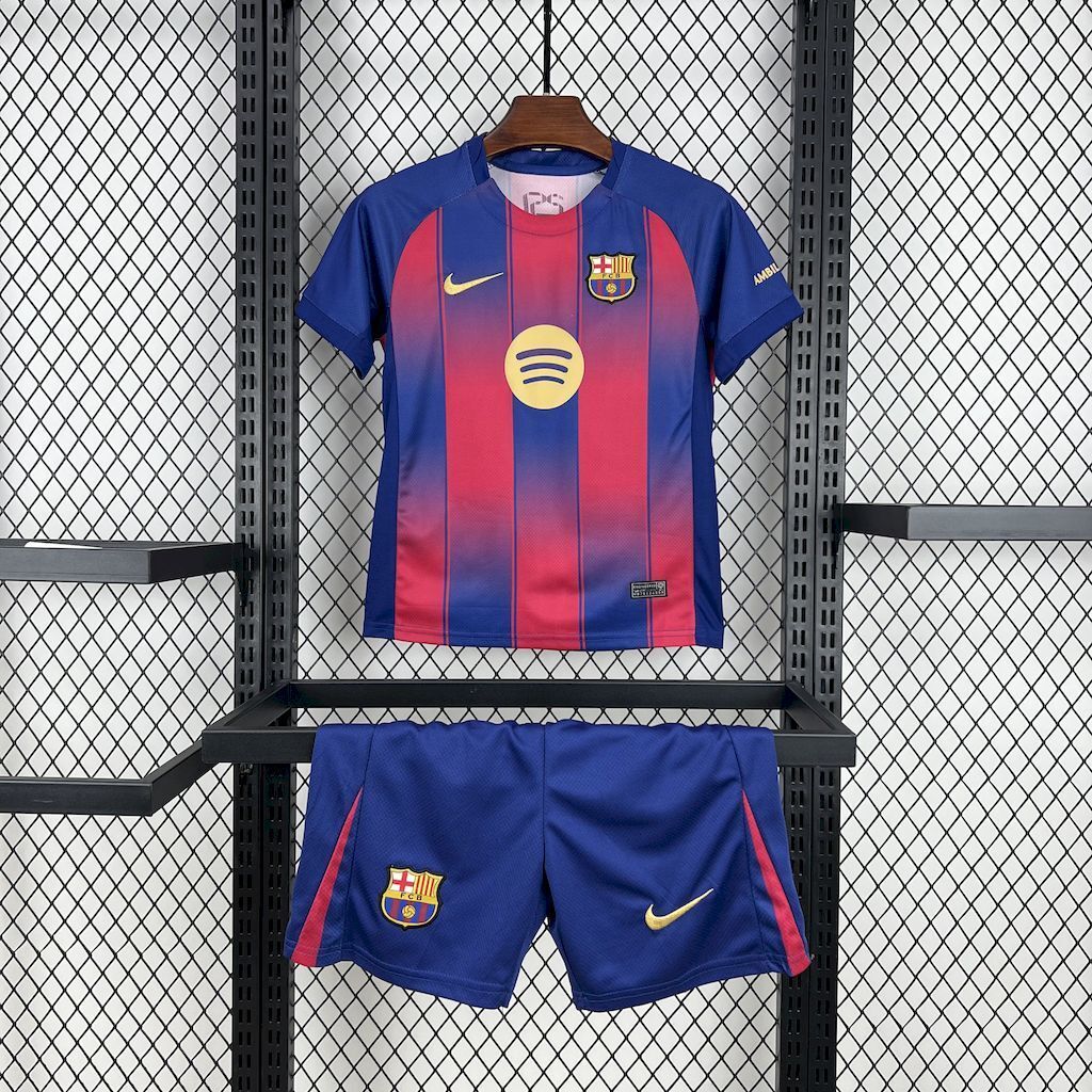 Barcelona Home 25/26 Kit Kids