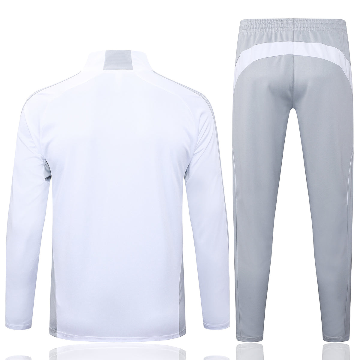 Real Madrid White/Gray Tracksuit Half-Zip 25/26
