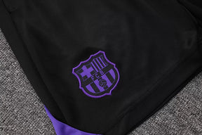 Completino Canottiera Barcelona 25/26 Uomo Nero Viola | Kit Allenamento
