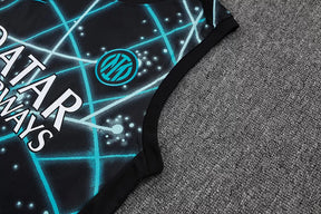 Completino Canottiera Inter Milan 25/26 Uomo Nero Neon | Kit Allenamento