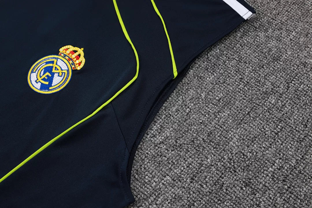 Completino Canottiera Real Madrid 25/26 Uomo Blu Navy | Kit Allenamento