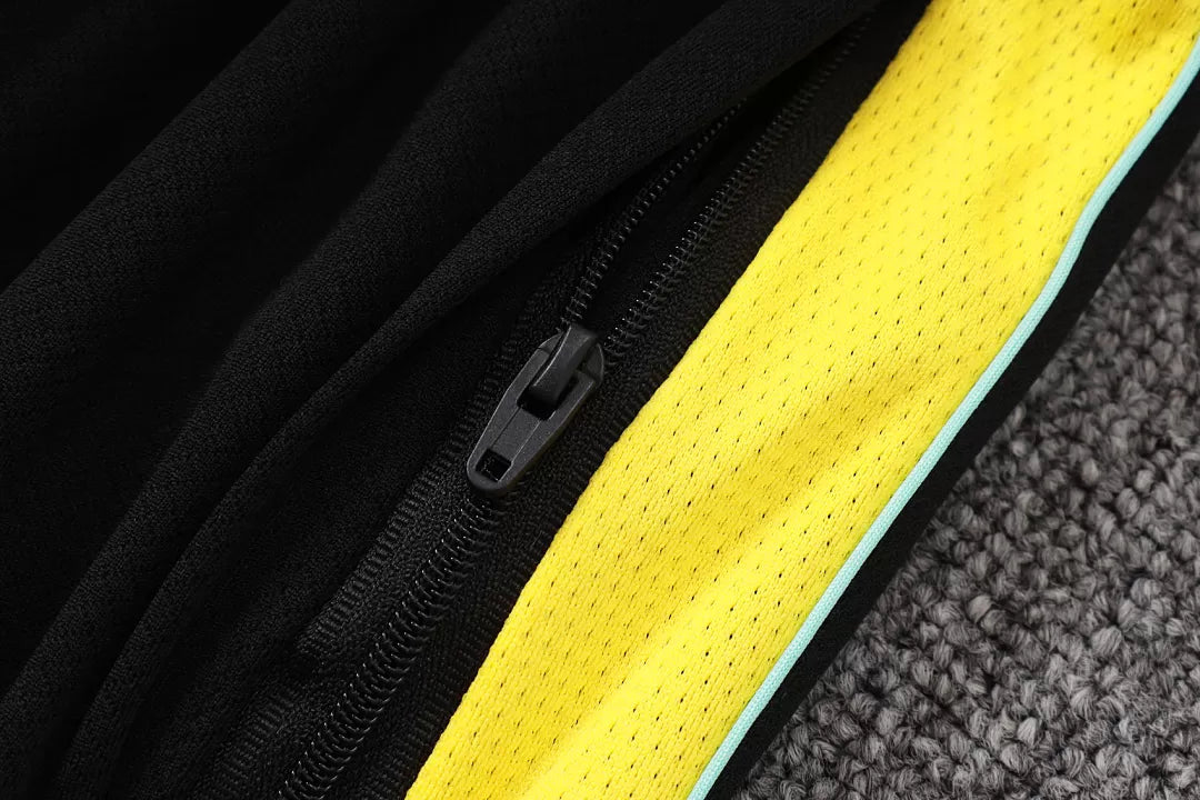 Completino Canottiera Brasile 26/27 Uomo Nero Giallo | Kit Allenamento