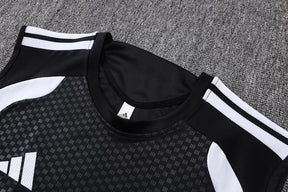Completino Canottiera Real Madrid 26/27 Uomo Nero | Kit Allenamento