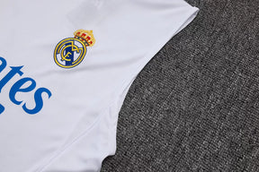 Completino Canottiera Real Madrid 25/26 Uomo Bianco Azzurro | Kit Allenamento