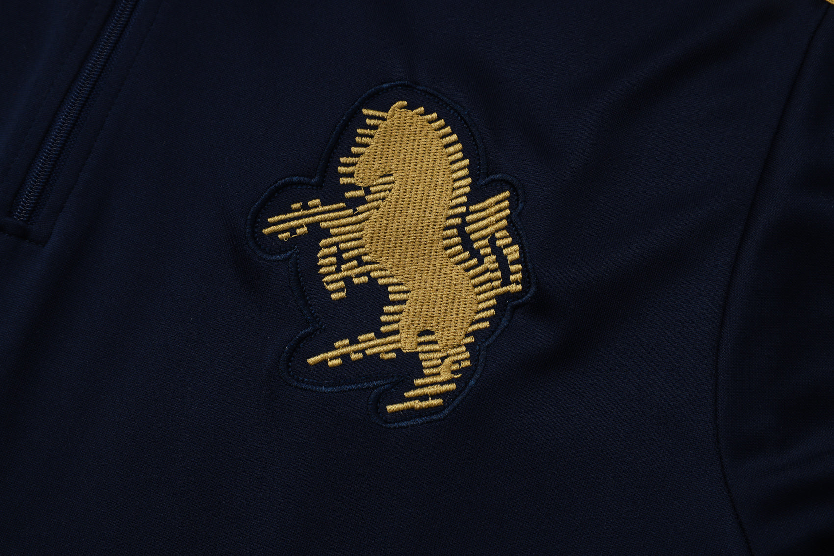 Tuta Blu Scuro Half-Zip Uomo | Tuta da Calcio
