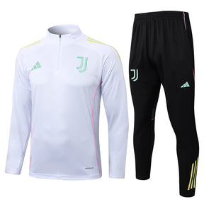 Tuta Bianco/Nera Half-Zip Uomo | Tuta da Calcio