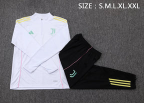 Tuta Bianco/Nera Half-Zip Uomo | Tuta da Calcio
