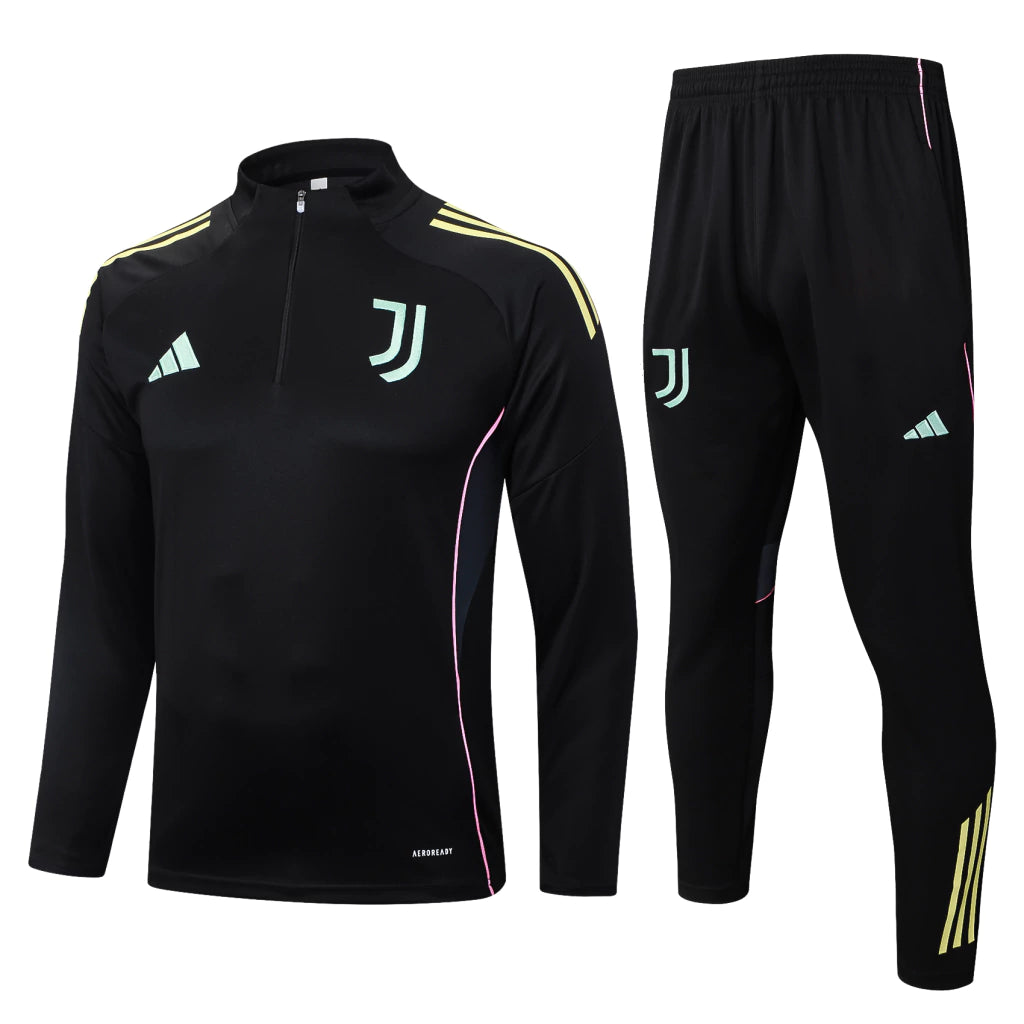 Tuta Nera Half-Zip Uomo | Tuta da Calcio