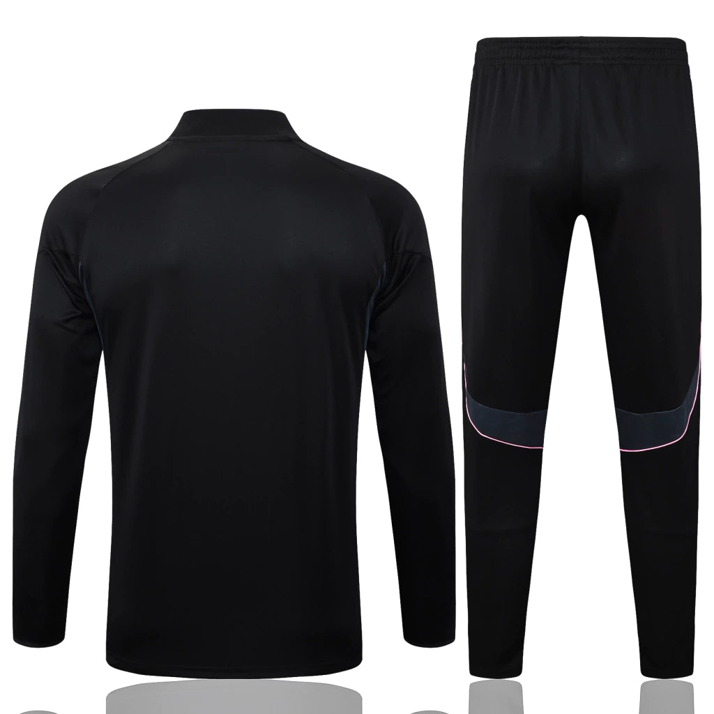 Tuta Nera Half-Zip Uomo | Tuta da Calcio