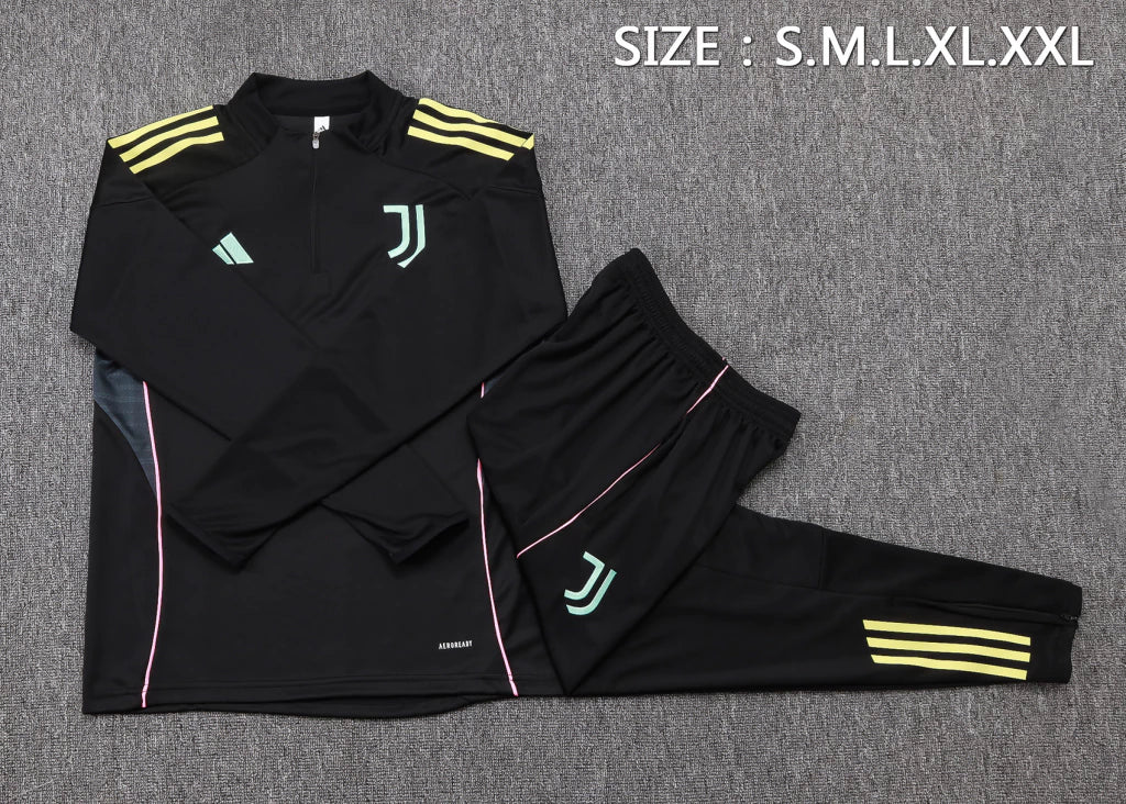 Tuta Nera Half-Zip Uomo | Tuta da Calcio