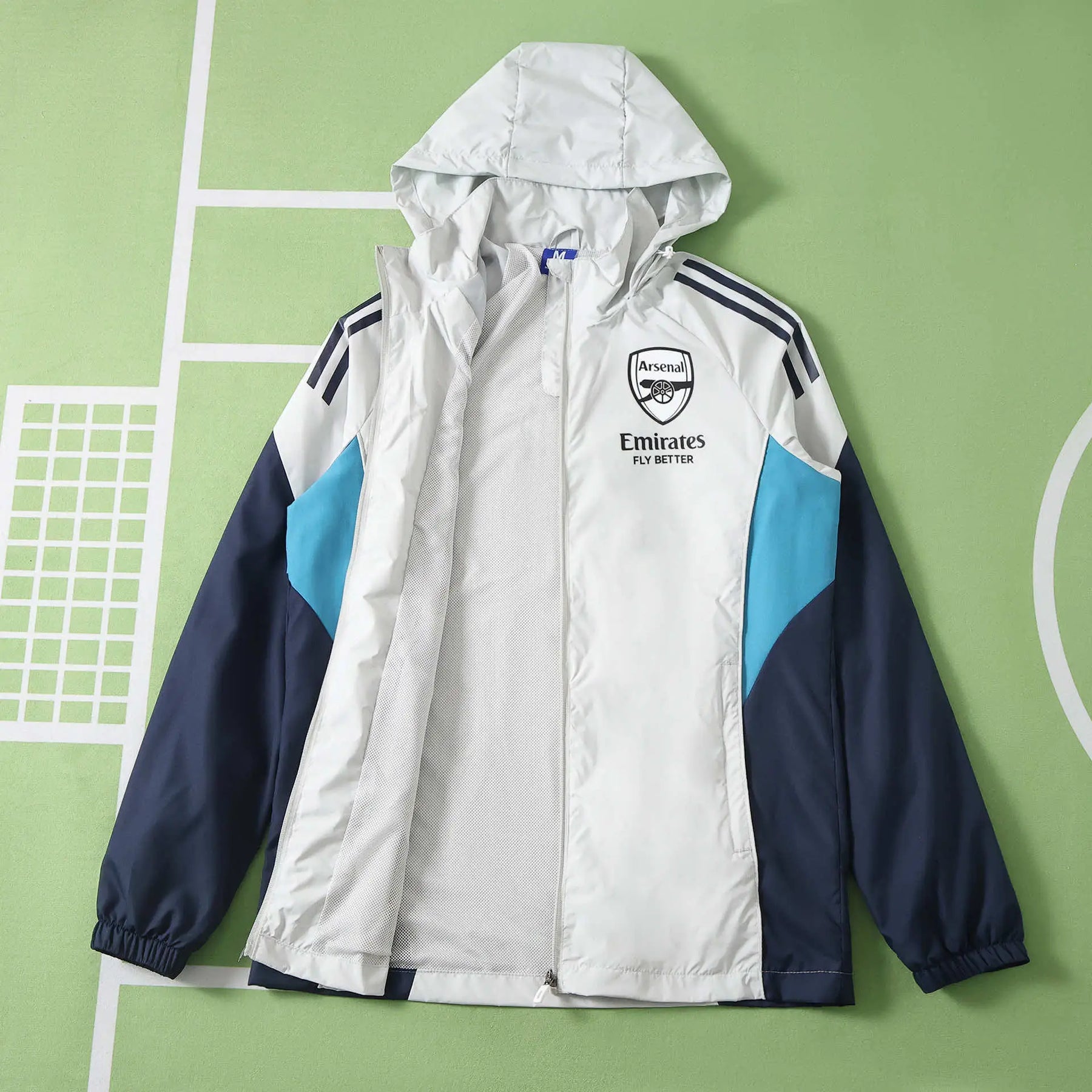 Giacca a Vento Arsenal 26/27 Uomo Bianco | Giacca a Vento da Calcio