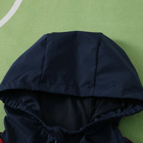 Giacca a Vento Arsenal 26/27 Uomo Blu Navy e Rosso | Giacca a Vento da Calcio