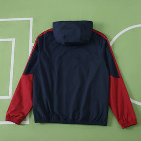 Giacca a Vento Arsenal 26/27 Uomo Blu Navy e Rosso | Giacca a Vento da Calcio