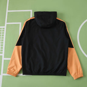 Giacca a Vento Arsenal 26/27 Uomo Nero e Arancione | Giacca a Vento da Calcio