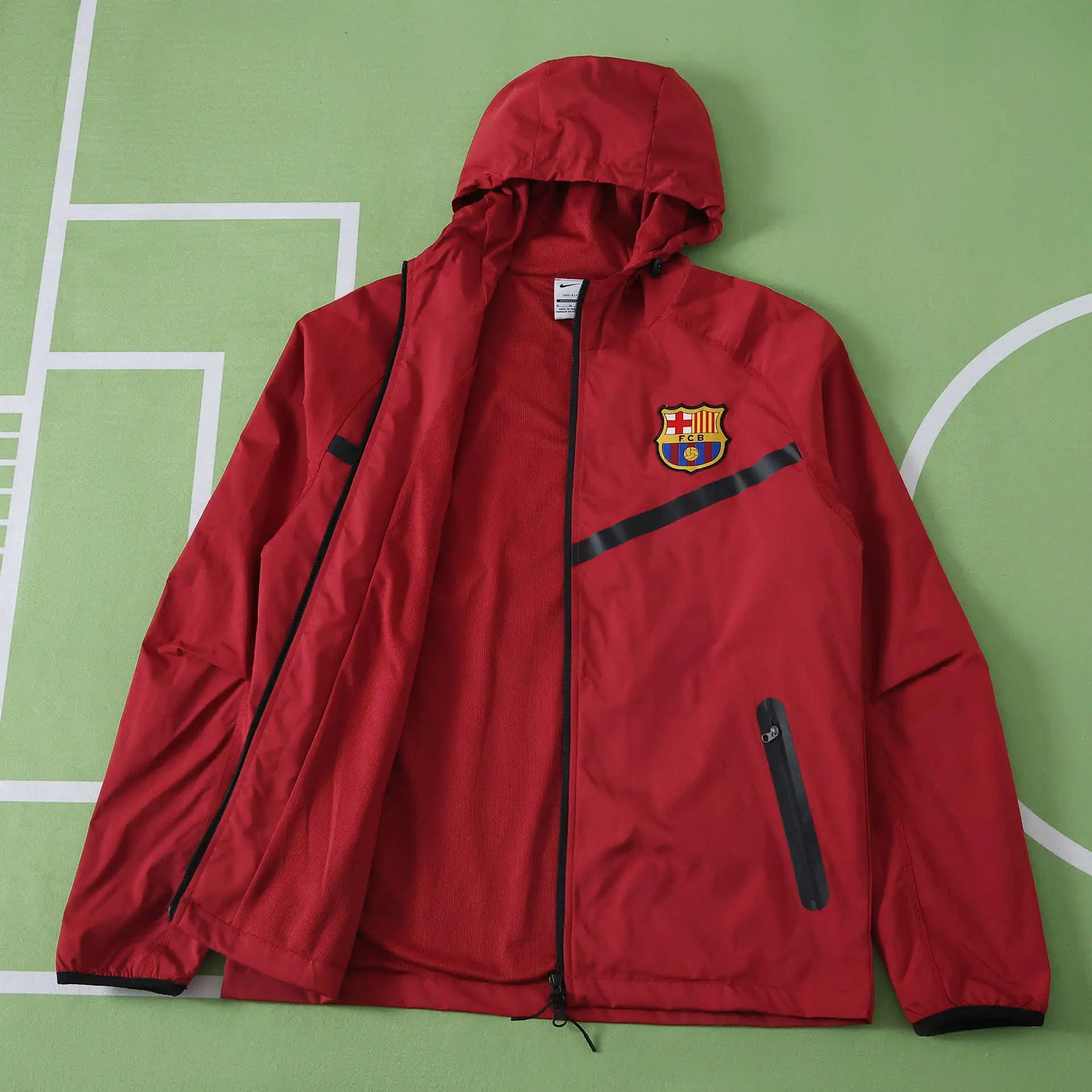 Giacca a Vento Barcelona 26/27 Uomo Rosso | Giacca a Vento da Calcio