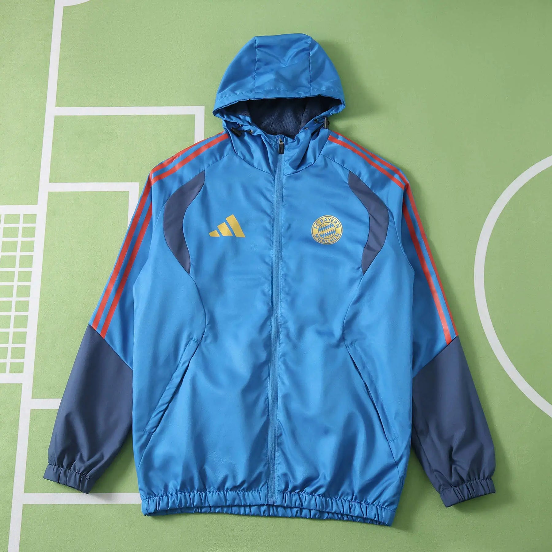 Giacca a Vento Bayern Munich 26/27 Uomo Azzurro | Giacca a Vento da Calcio