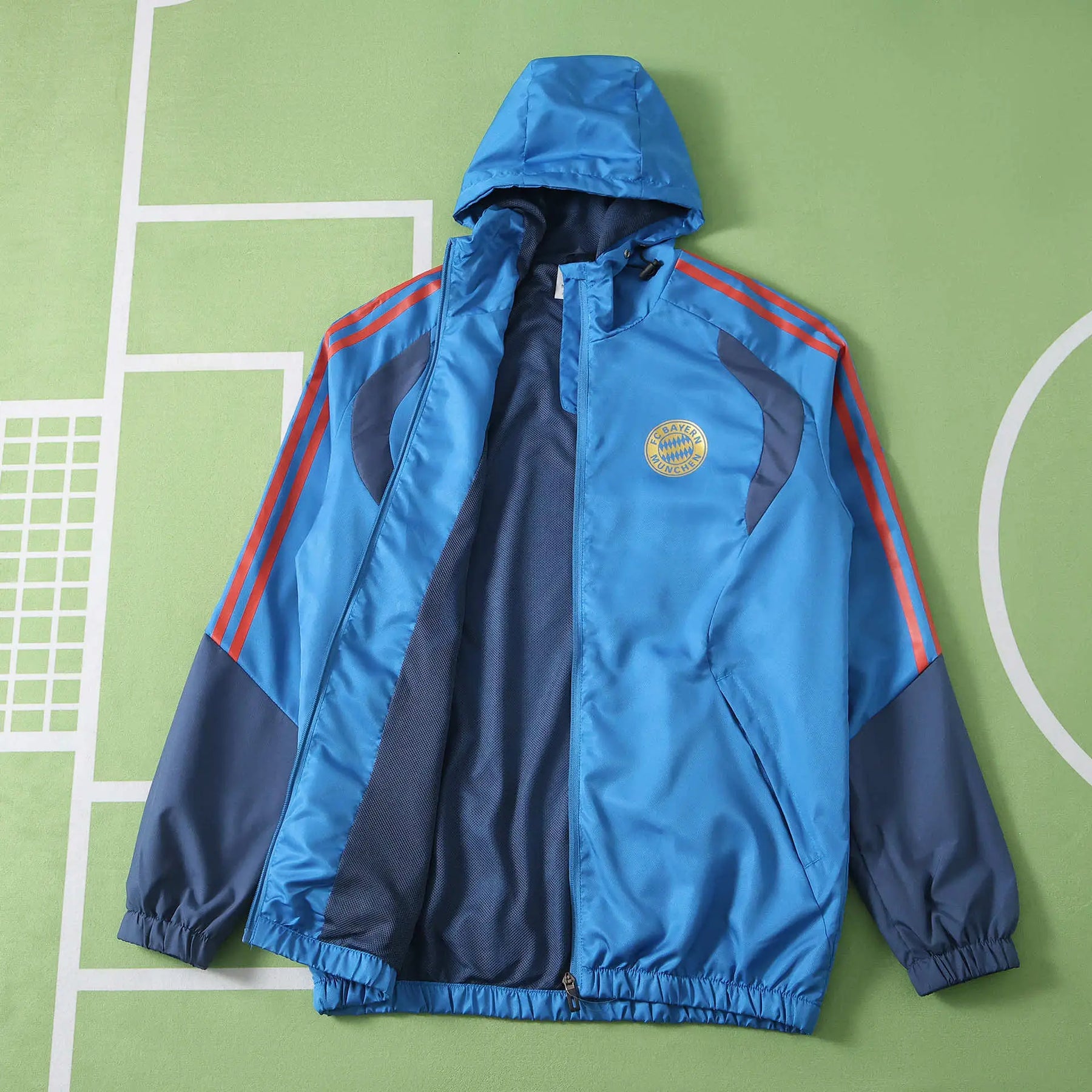Giacca a Vento Bayern Munich 26/27 Uomo Azzurro | Giacca a Vento da Calcio