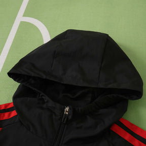 Giacca a Vento Manchester United 26/27 Uomo Nero e Rosso | Giacca a Vento da Calcio