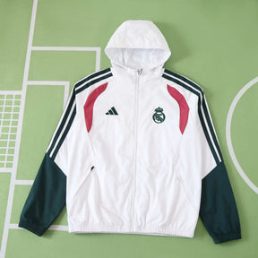 Giacca a Vento Real Madrid 26/27 Uomo Bianco | Giacca a Vento da Calcio
