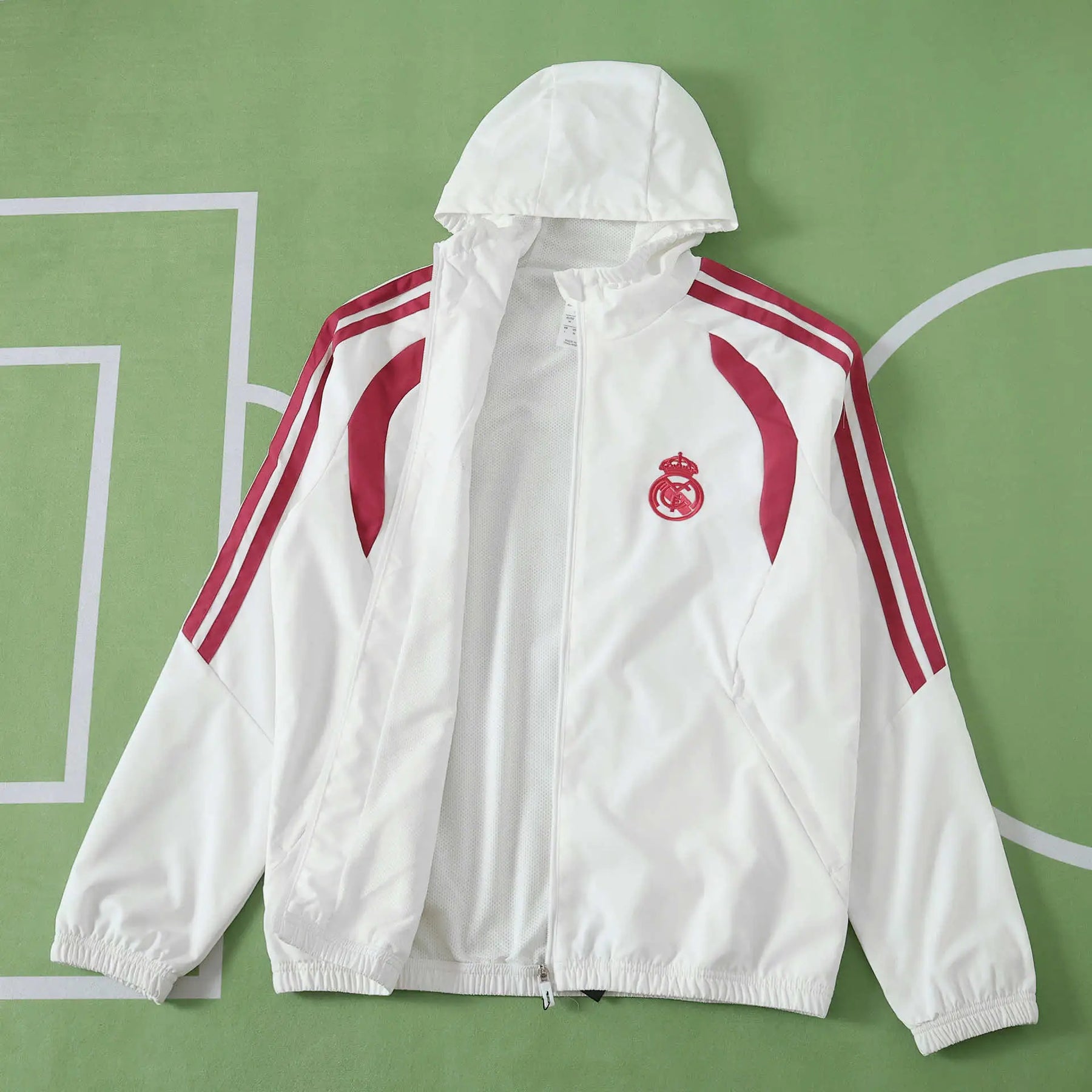 Giacca a Vento Real Madrid 26/27 Uomo Bianco | Giacca a Vento da Calcio