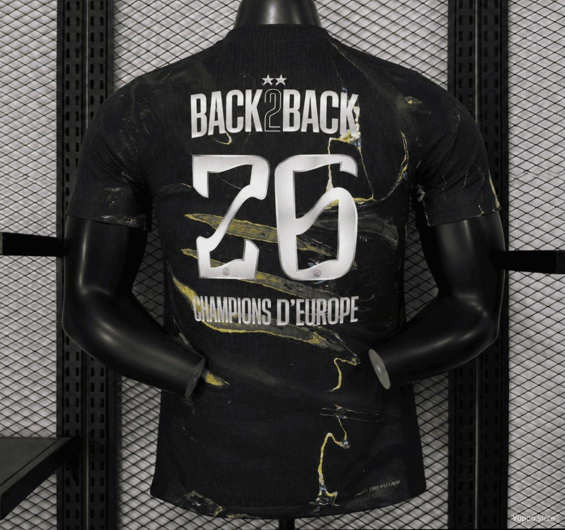 Maglia Paris Fifth 25/26 Champions d'Europe Nera | Maglia da Calcio