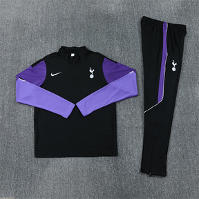 Tuta Half-zip Tottenham 26/27 Uomo Nero e Viola | Tuta da Calcio