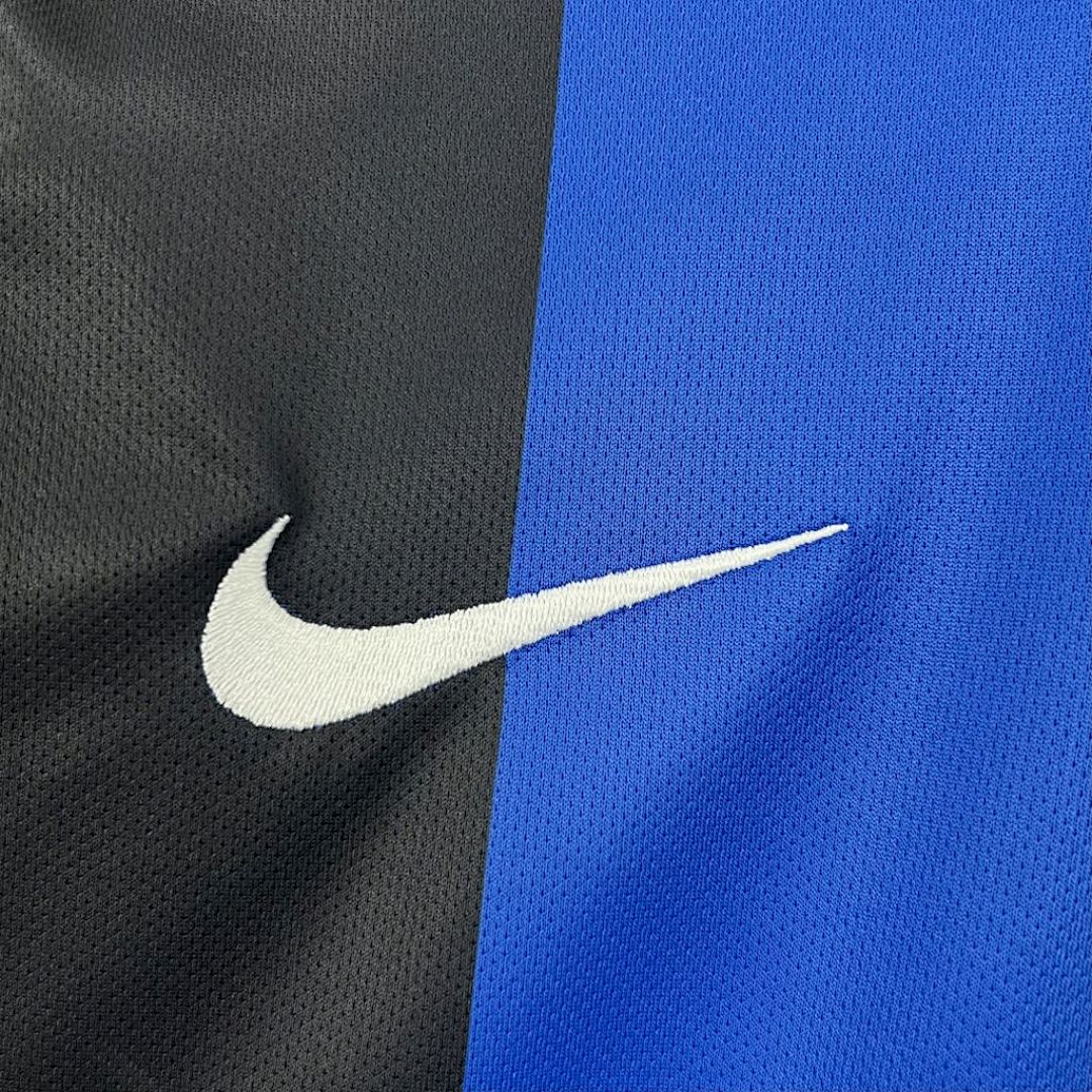 Inter Milan Jersey Home 04/05 Retro Manica Lunga Uomo Blu e Nero | Maglia da Calcio