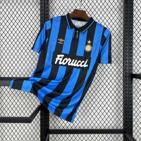 Inter Milan Jersey Home 93/94 Retro Uomo Blu e Nero | Maglia da Calcio