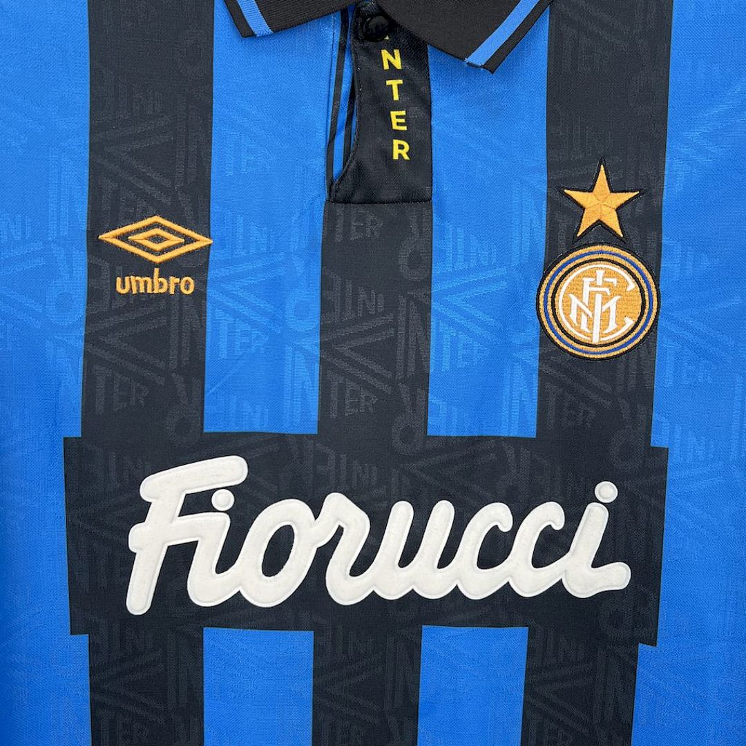 Inter Milan Jersey Home 93/94 Retro Uomo Blu e Nero | Maglia da Calcio