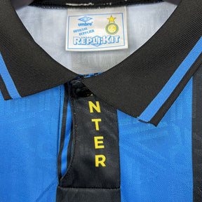 Inter Milan Jersey Home 93/94 Retro Uomo Blu e Nero | Maglia da Calcio