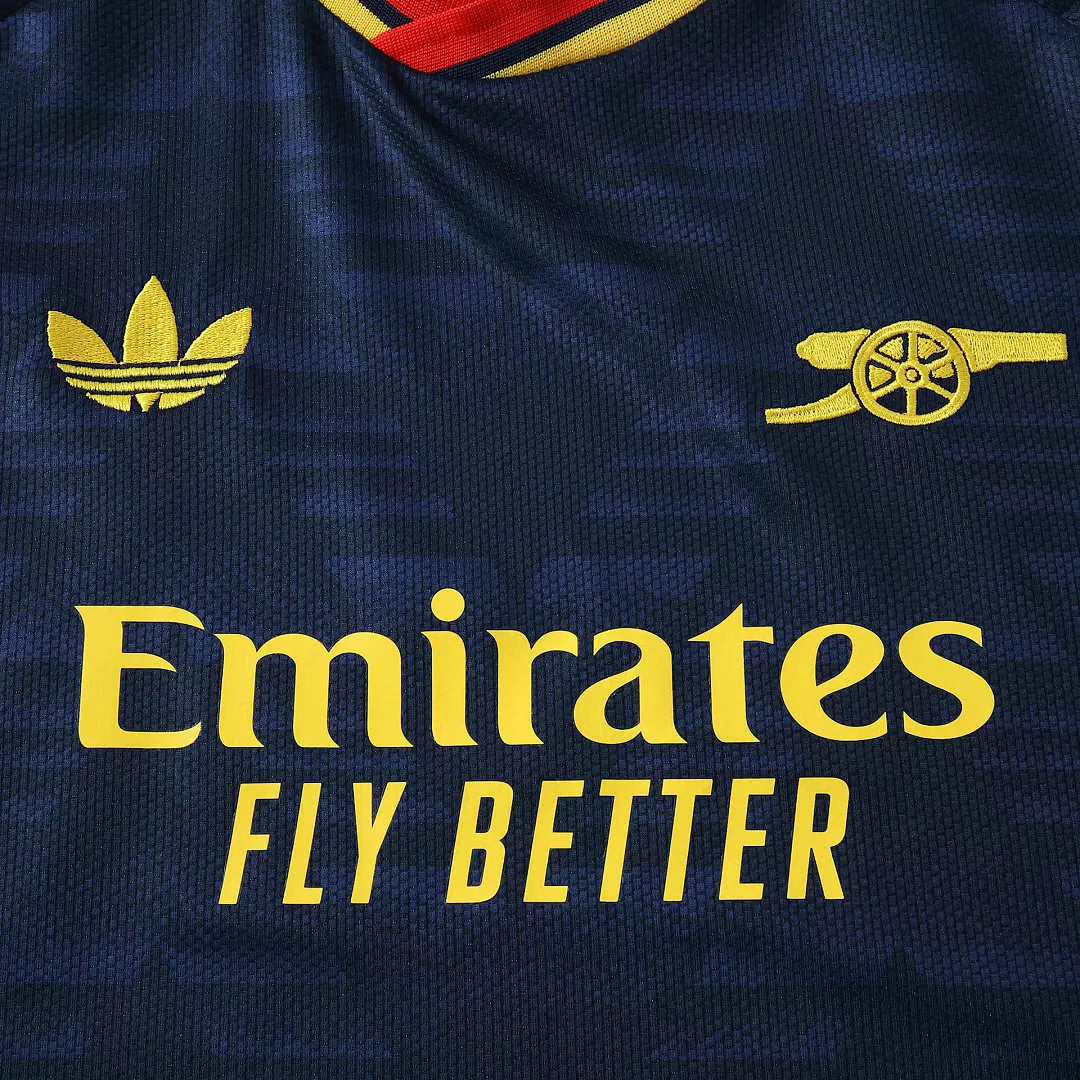 Kit Arsenal Away 26/27 Bambino Blu Navy | Kit da Calcio