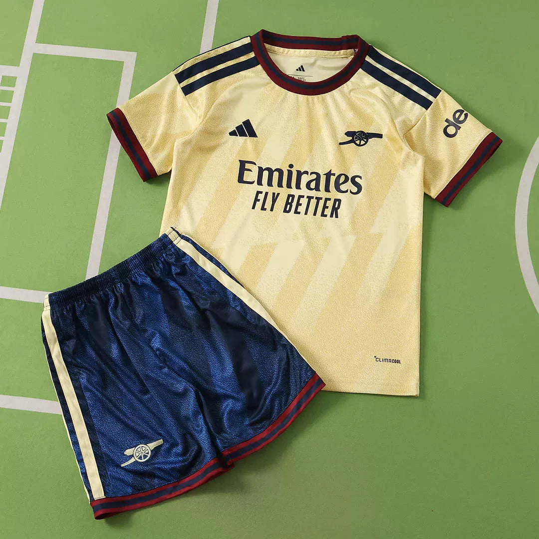 Kit Arsenal Third 26/27 Bambino Giallo | Kit da Calcio