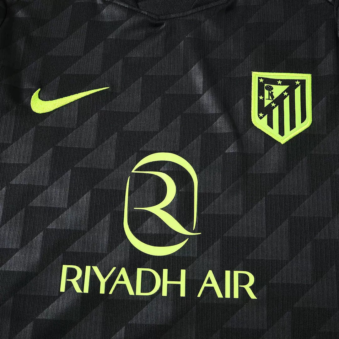 Kit Atlético De Madrid Away 26/27 Bambino Nero | Kit da Calcio