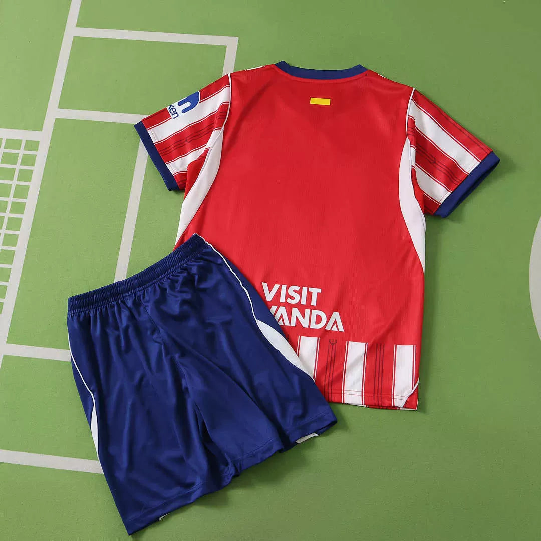 Kit Atlético De Madrid Home 26/27 Bambino Rosso e Bianco | Kit da Calcio
