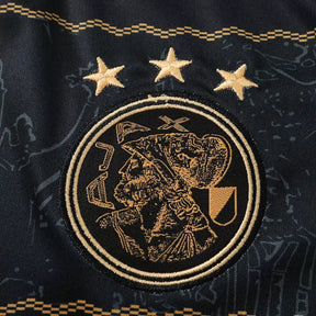 Kit Bambino Ajax Away 26/27 Nero con dettagli oro | Kit da Calcio