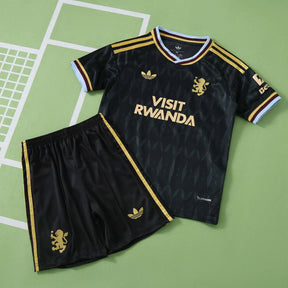 Kit Bambino Aston Villa Away 26/27 Nero | Kit da Calcio
