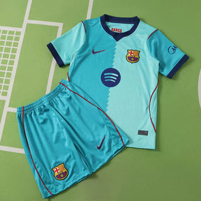 Kit Bambino Barcelona Third 26/27 Azzurro | Kit da Calcio