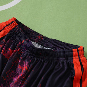 Kit Bambino Bayern Munich Third 26/27 Nero con dettagli Rosso Arancione | Kit da Calcio