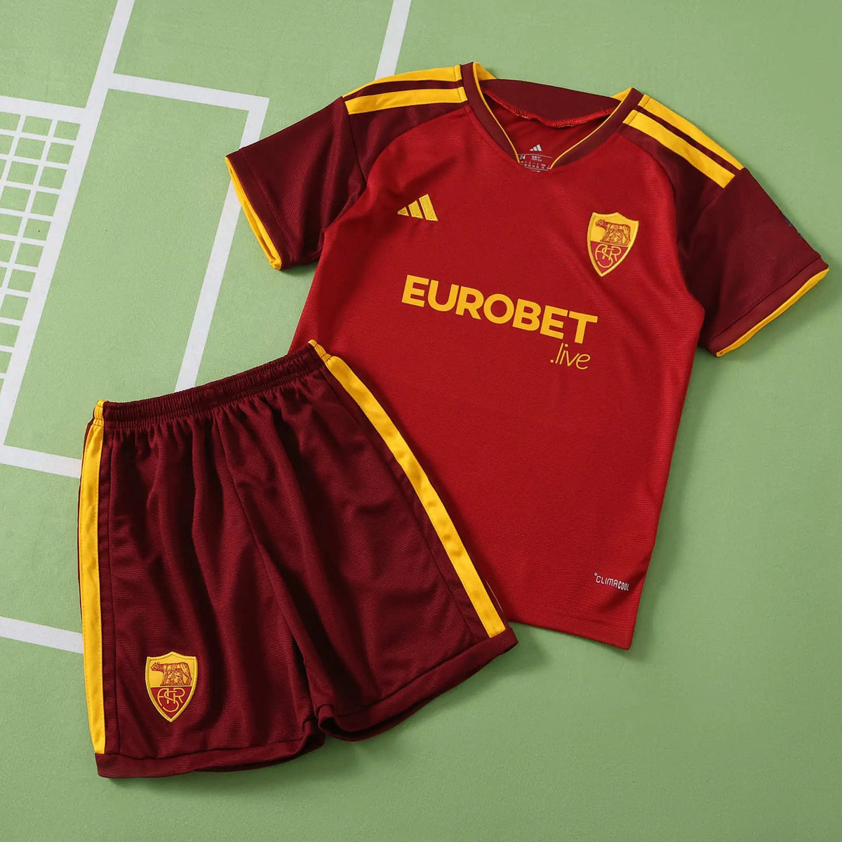 Kit Bambino Roma Home 26/27 Rosso Granata | Kit da Calcio
