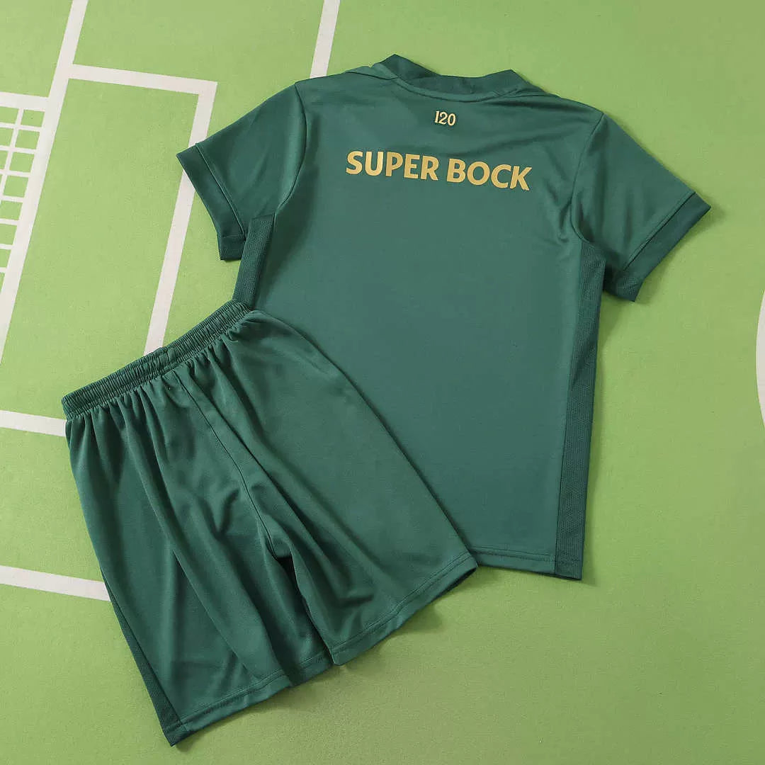 Kit Bambino Sporting Anniversario 26/27 Verde | Kit da Calcio