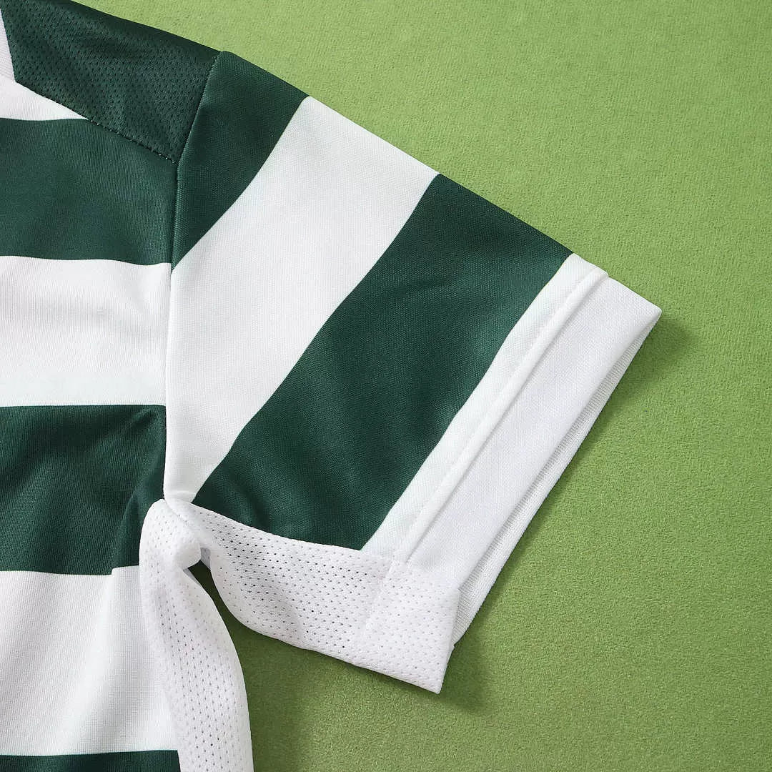 Kit Bambino Sporting Home 26/27 Verde e Bianco | Kit da Calcio