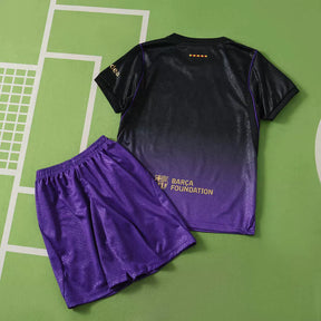Kit Barcelona Away 26/27 Bambino Nero e Viola | Kit da Calcio